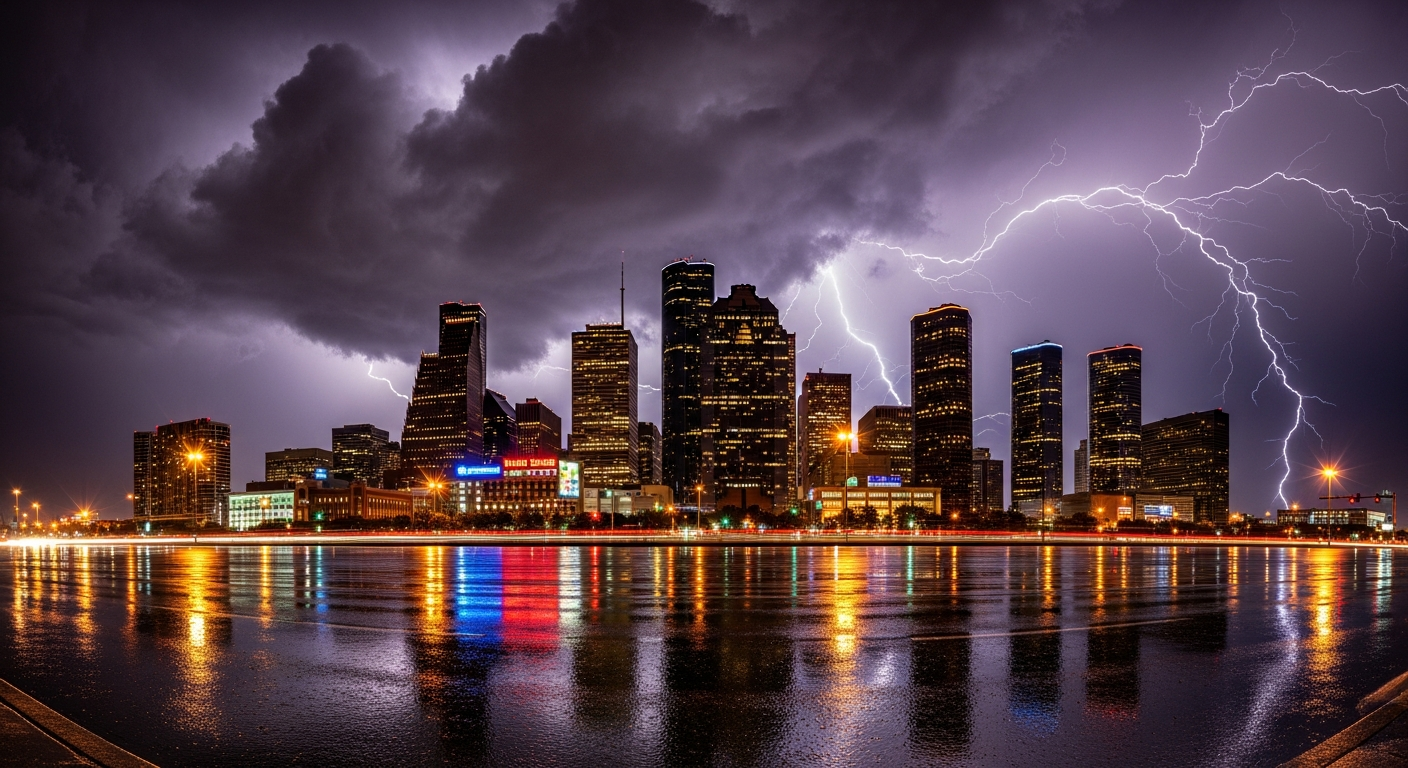 Severe storm and flooding in the Houston Texas area